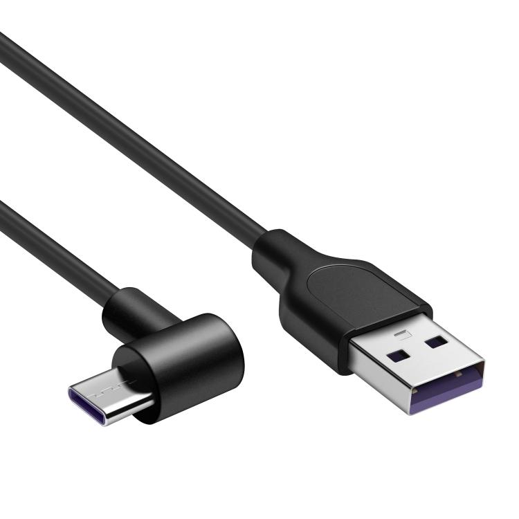 Voorkeur teksten kleurstof USB C naar USB A kabel - Versie: 3.2 Gen 1x1 Aansluiting 1: USB C male  haaks Aansluiting 2: USB A male Lengte: 1.5 meter