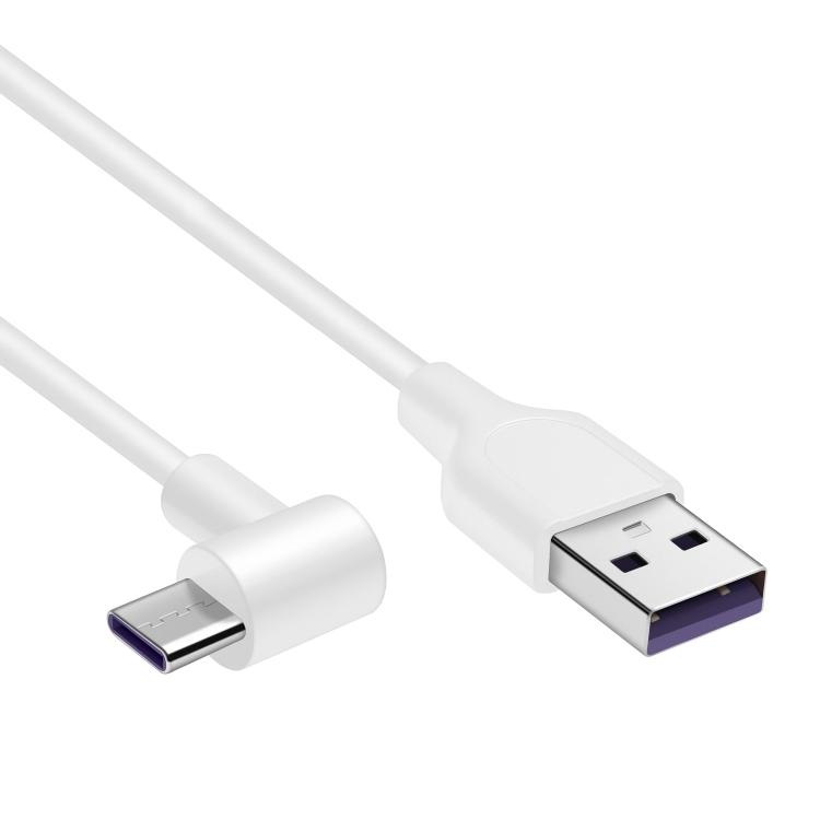rit Mentor Speciaal USB C naar USB A kabel - Versie: 3.2 Gen 1x1 Aansluiting 1: USB C male  haaks Aansluiting 2: USB A male Lengte: 3 meter