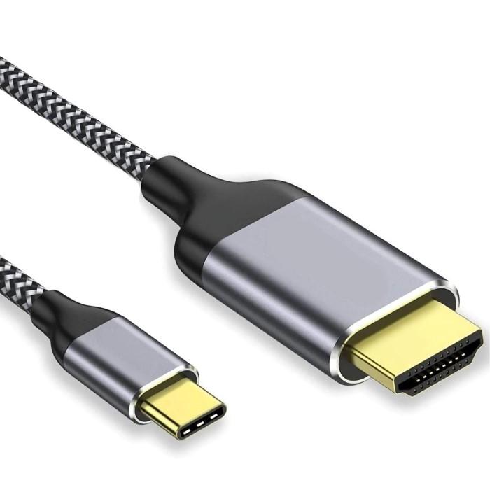USB C naar HDMI kabel - Aansluiting USB C male Aansluiting HDMI male Max. resolutie: 4K@60Hz