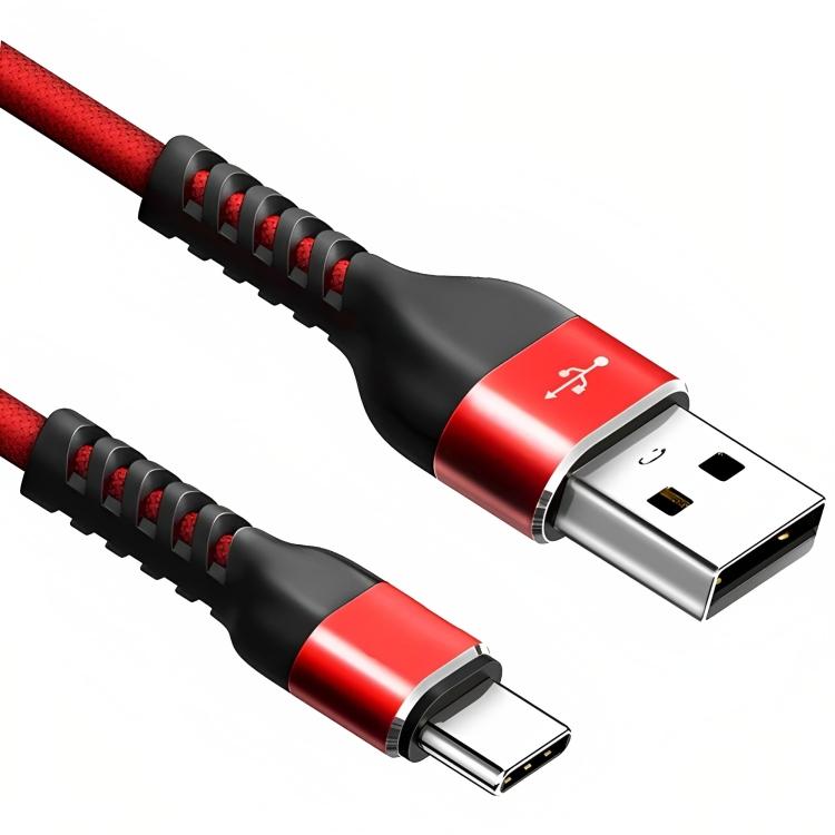 Agnes Gray Verval India USB C naar USB A kabel - Versie: 2.0 - HighSpeed Aansluiting 1: USB C male,  Aansluiting 2: USB A male, Max. snelheid: 4.8 Gb/s Lengte: 0.5 meter Extra:  Nylon mantel