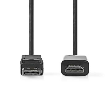 DisplayPort-Kabel DisplayPort Male HDMI™ Connector 1080p - Nedis