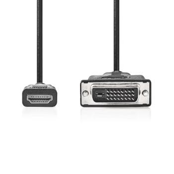 HDMI™ Kabel HDMI™ Connector DVI-D 24+1-Pins Male 1080p - Nedis