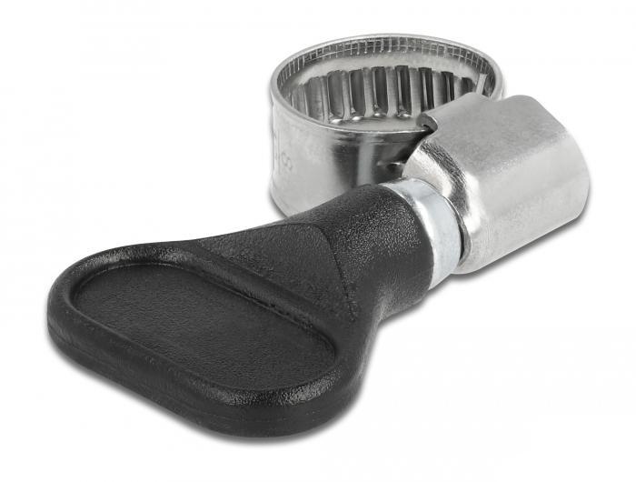 Delock slangenklem RVS 400 RVS met vlindermoer 8 - 12 mm 5 stuks - Delock