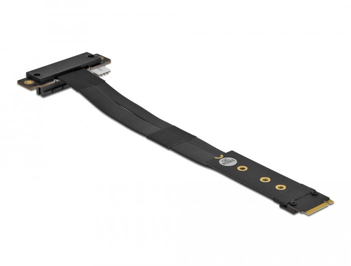 Delock M.2 Key M naar PCIe x4 NVMe adapter recht met 20 cm kabel - Delock