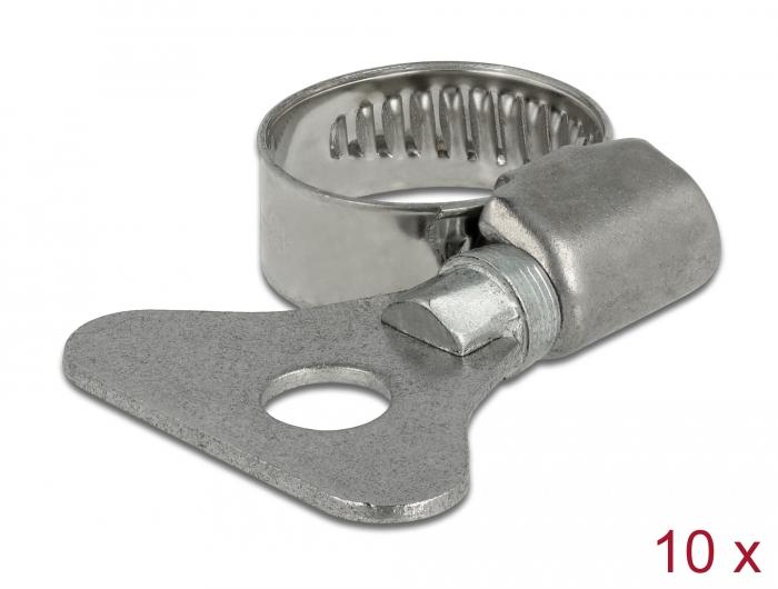 Delock Kabelklem met vlindermoer 13 - 19 mm 10 stuks Metaal - Delock