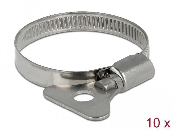 Delock Klemmband met vlindermoer 32 - 50 mm 10 stuks Metaal - Delock