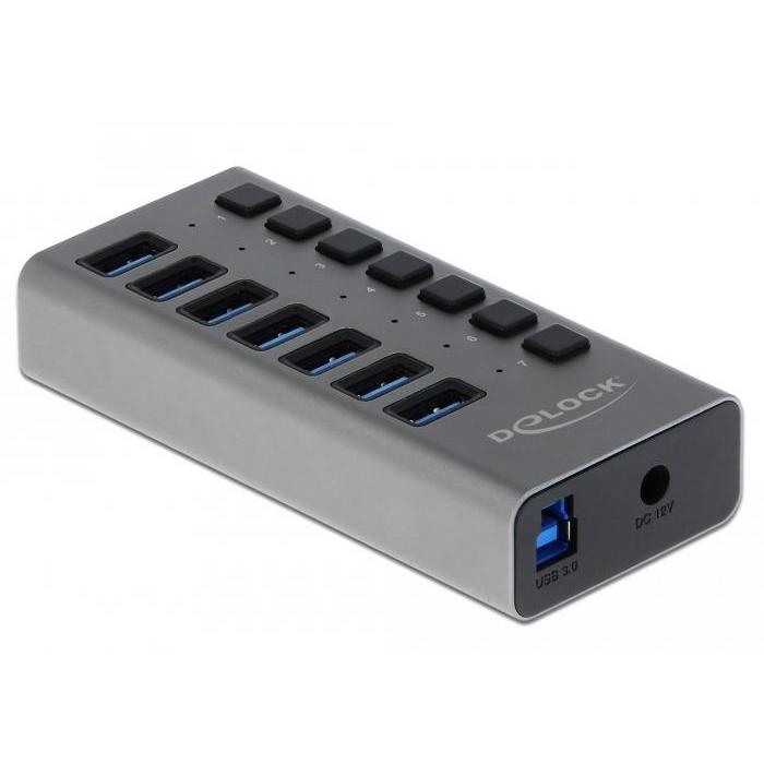 Hub USB Active 3.0 con fuente de alimentación de 36W (12V/3A), hub USB