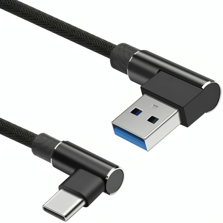 USB C naar USB A kabel - Versie: 3.2 Gen 1x1 Aansluiting 1: USB C male haaks Aansluiting 2: A male haaks Lengte: 2 meter