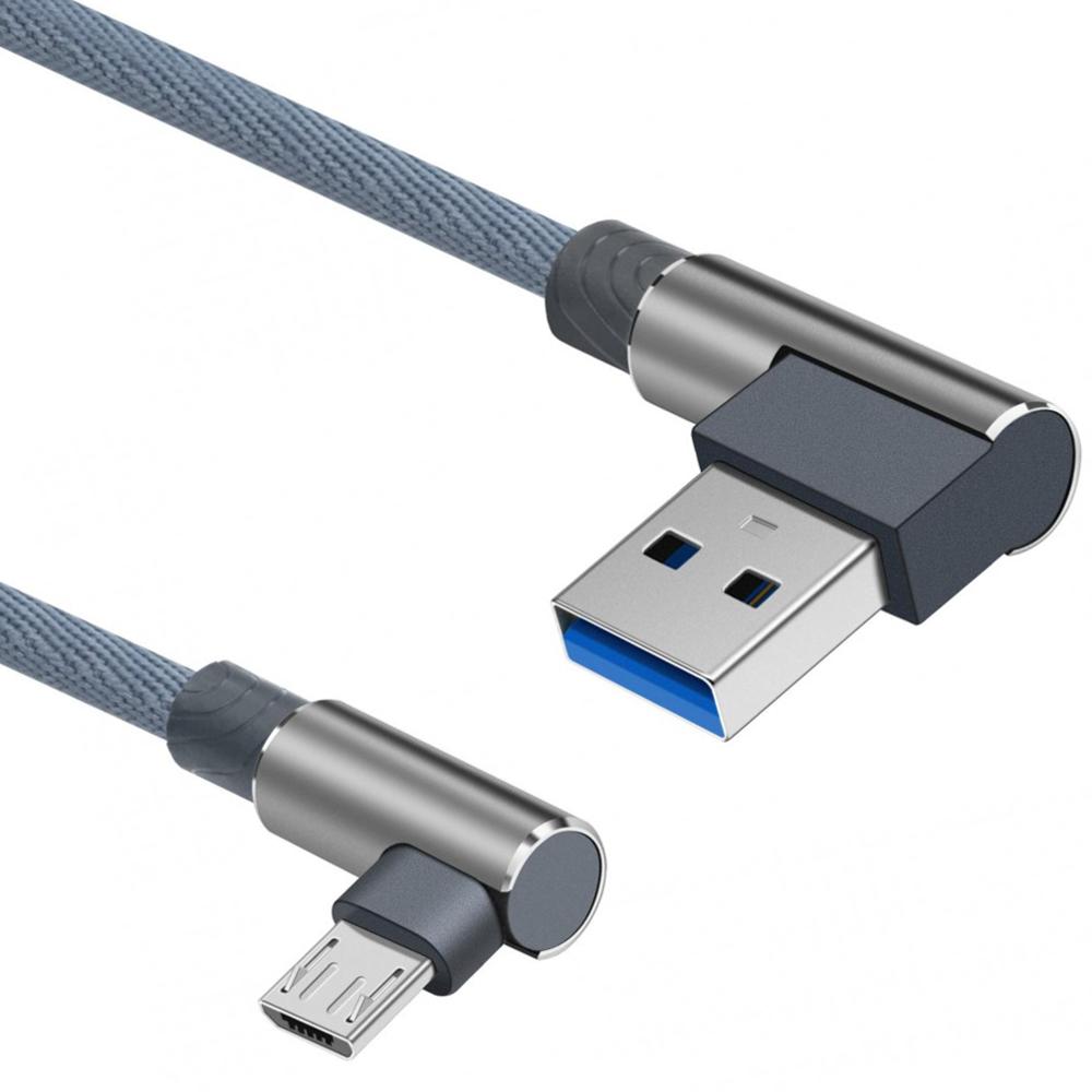 Aap pijpleiding hoop Micro USB kabel - Versie: 2.0 - High Speed, Extra: Gevlochten mantel  Aansluiting 1: USB A male, Aansluiting 2: Micro USB male Lengte: 1.5 meter