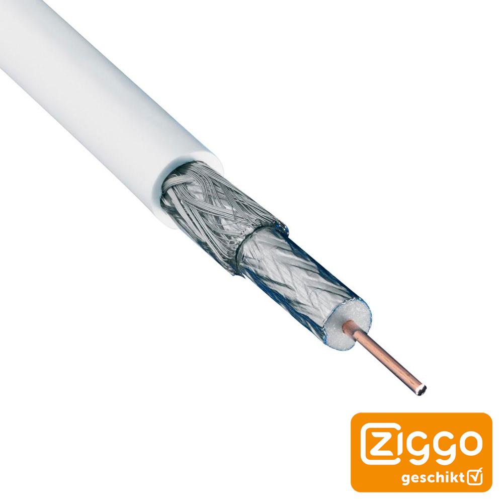 In detail Vaccineren Voorkomen Hirschmann Antennekabel - Hirschmann Antennekabel, Type: KOKA799 wit 6.9mm  - 75 Ohm RG69 per Meter, Het 'aantal' dat u invoert is de totale lengte van  de te ontvangen kabel.