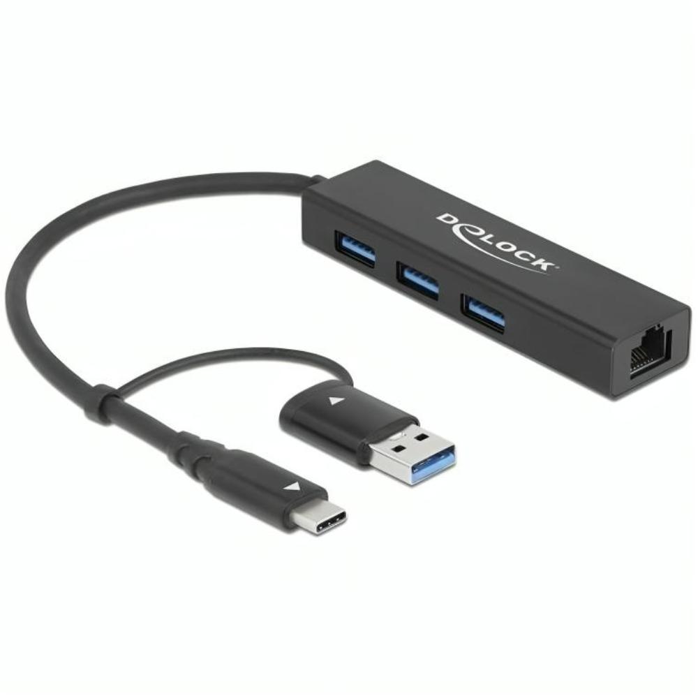 USB Hub met LAN Netwerkadapter