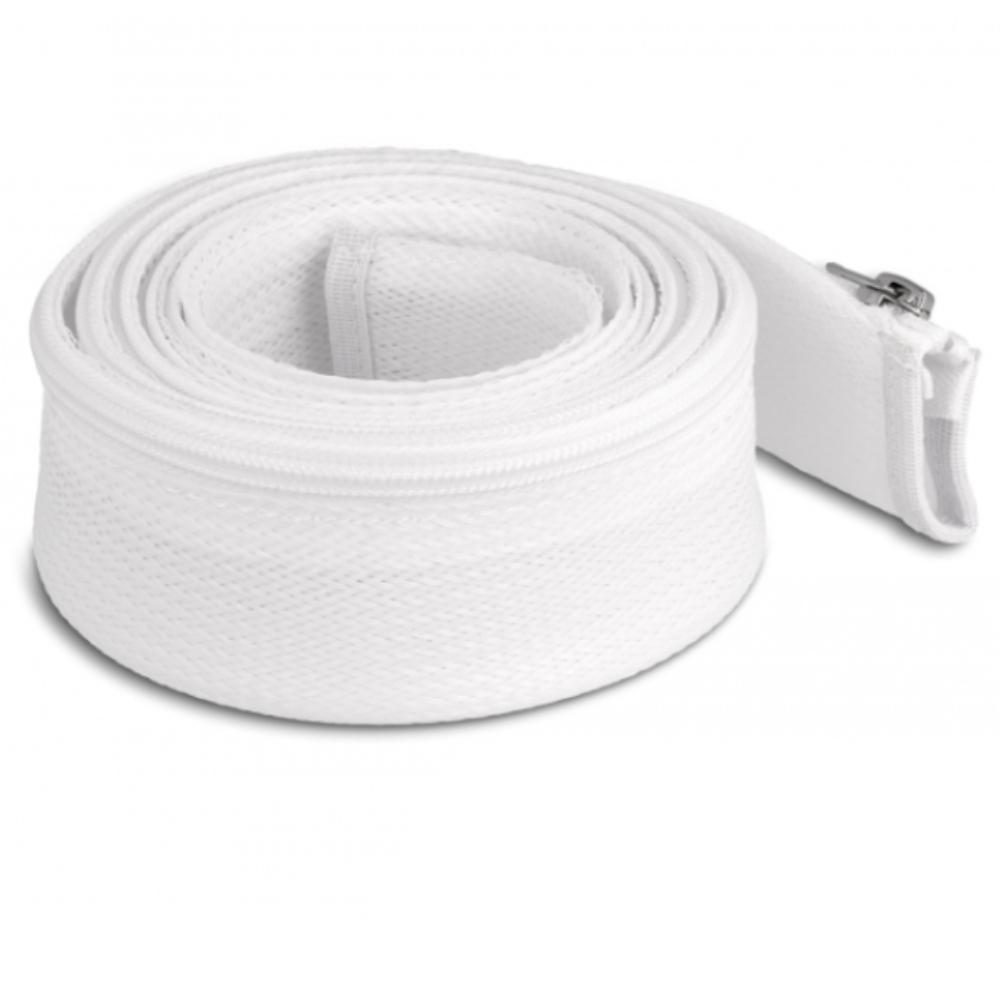 Delock Geflochten slang met ritssluiting hittebestendig 2 m x 50 mm wit - Delock