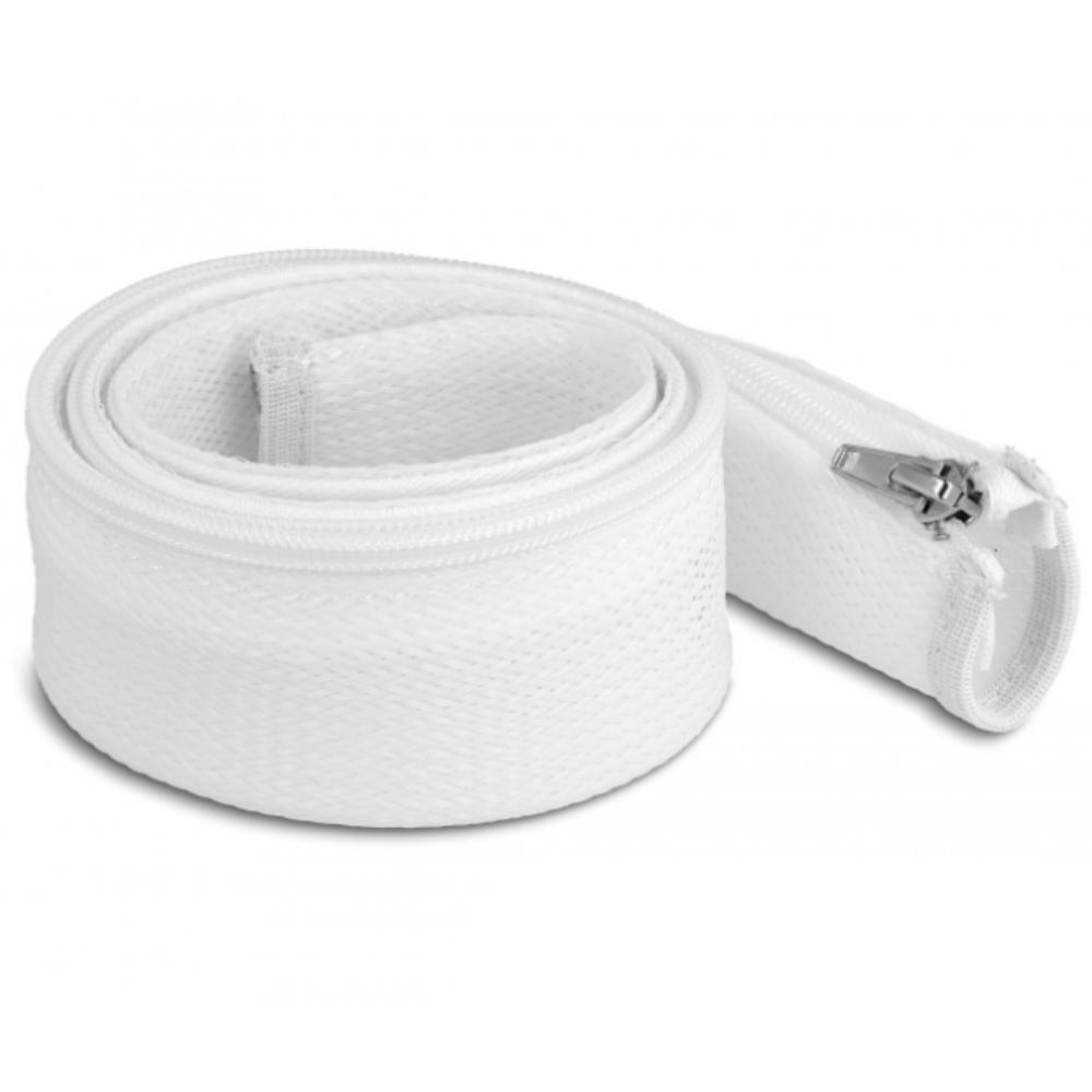 Gevlochten kabel slang met rits hittebestendig
