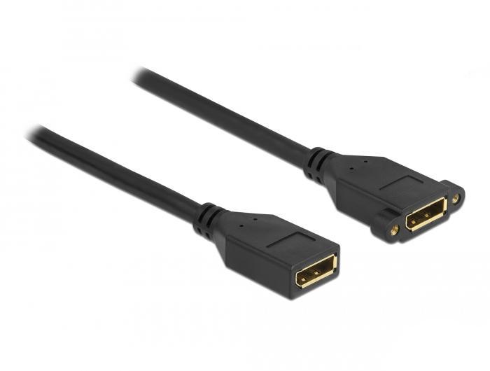 Delock DisplayPort 1.2 Kabel vrouwelijk op vrouwelijk voor installatie 4K 60 Hz 2 m - Delock