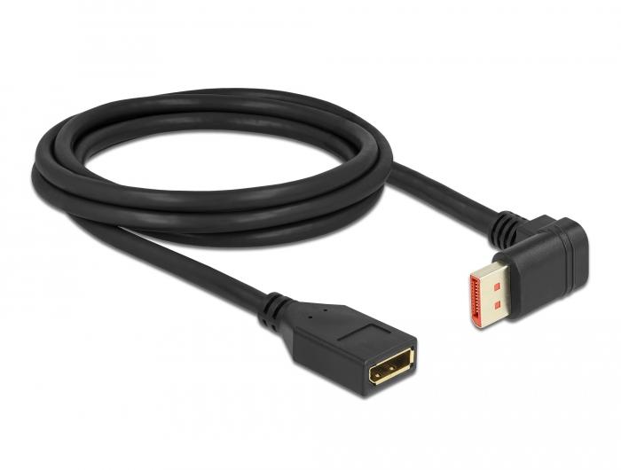 Delock DisplayPort verlengkabel stekker 90 naar beneden gebogen naar Buc - Delock