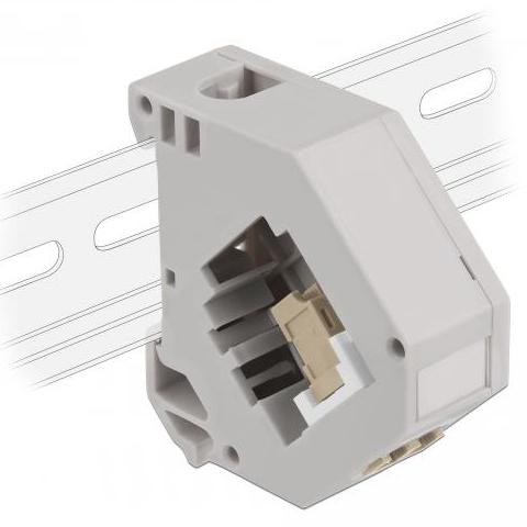 DIN railadapter met keystone module - Delock
