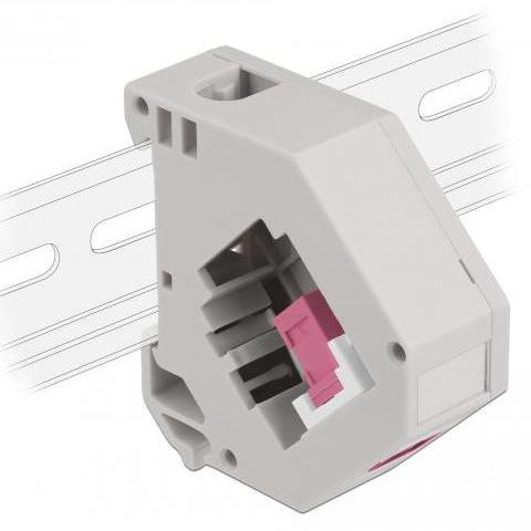 DIN railadapter met keystone module - Delock