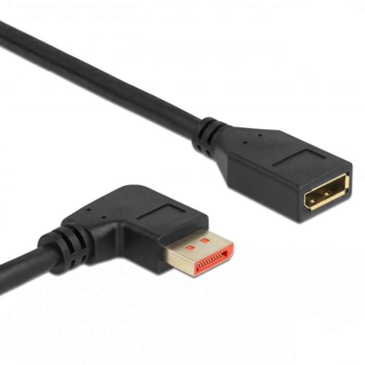 Delock DisplayPort verlengkabel, Stekker 90 rechtgehoekte naar Aansluiting - Delock