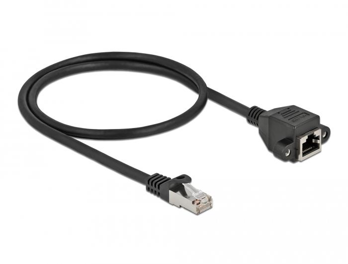 Platte Netwerkkabel Cat 5e U/UTP - Type: Cat 5e U/UTP - PVC, Aansluiting 1: RJ45 male, Aansluiting 2: RJ45 male, Aders: CCA - AWG 30/7, Lengte: 0.5 meter