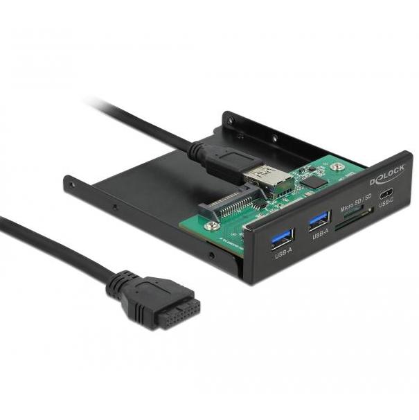 USB A + C frontpaneel – 3 poorten