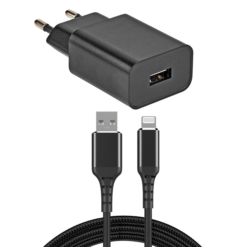 USB lader + Lightning kabel - Allteq