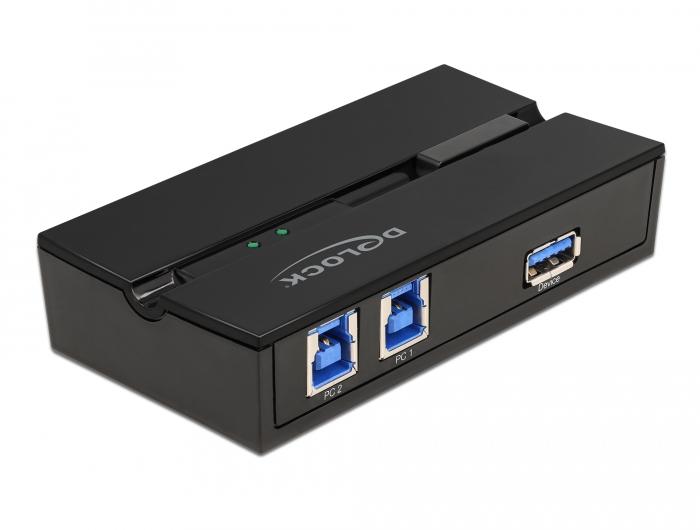 Delock USB 3.0 Schakelaar voor 2 pc's op 1 apparaat - Delock