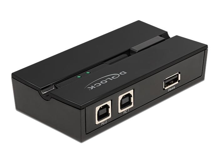 Delock USB 2.0 Switch voor 2 pc's op 1 apparaat - Delock