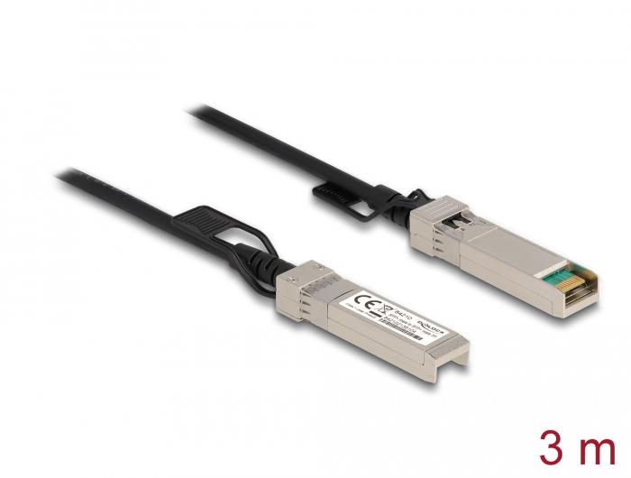 Delock Twinax-kabel SFP+ Stekker naar SFP+ Stekker 3 m - Delock