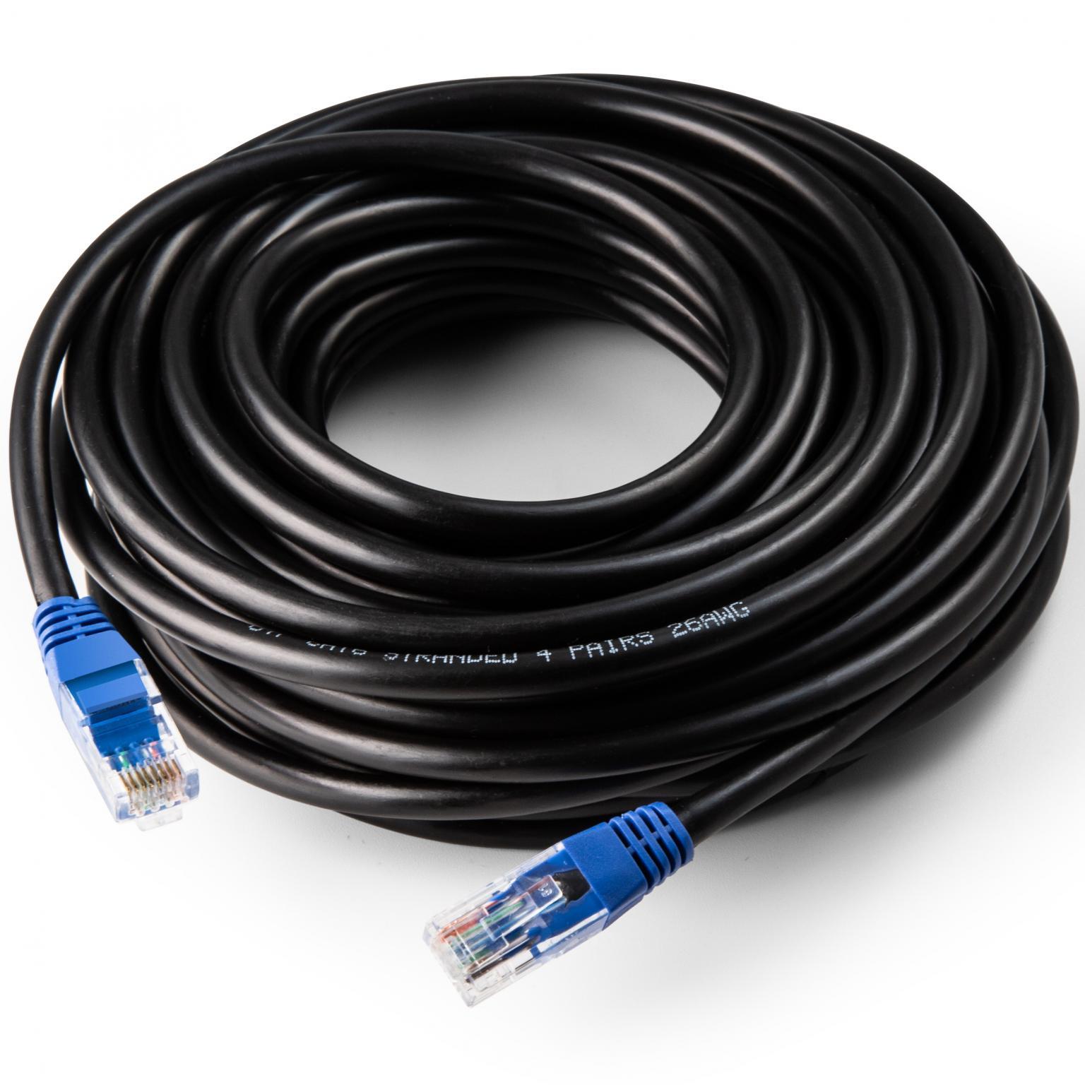 U/UTP Cat 6 - 60 meter - Zwart - Allteq