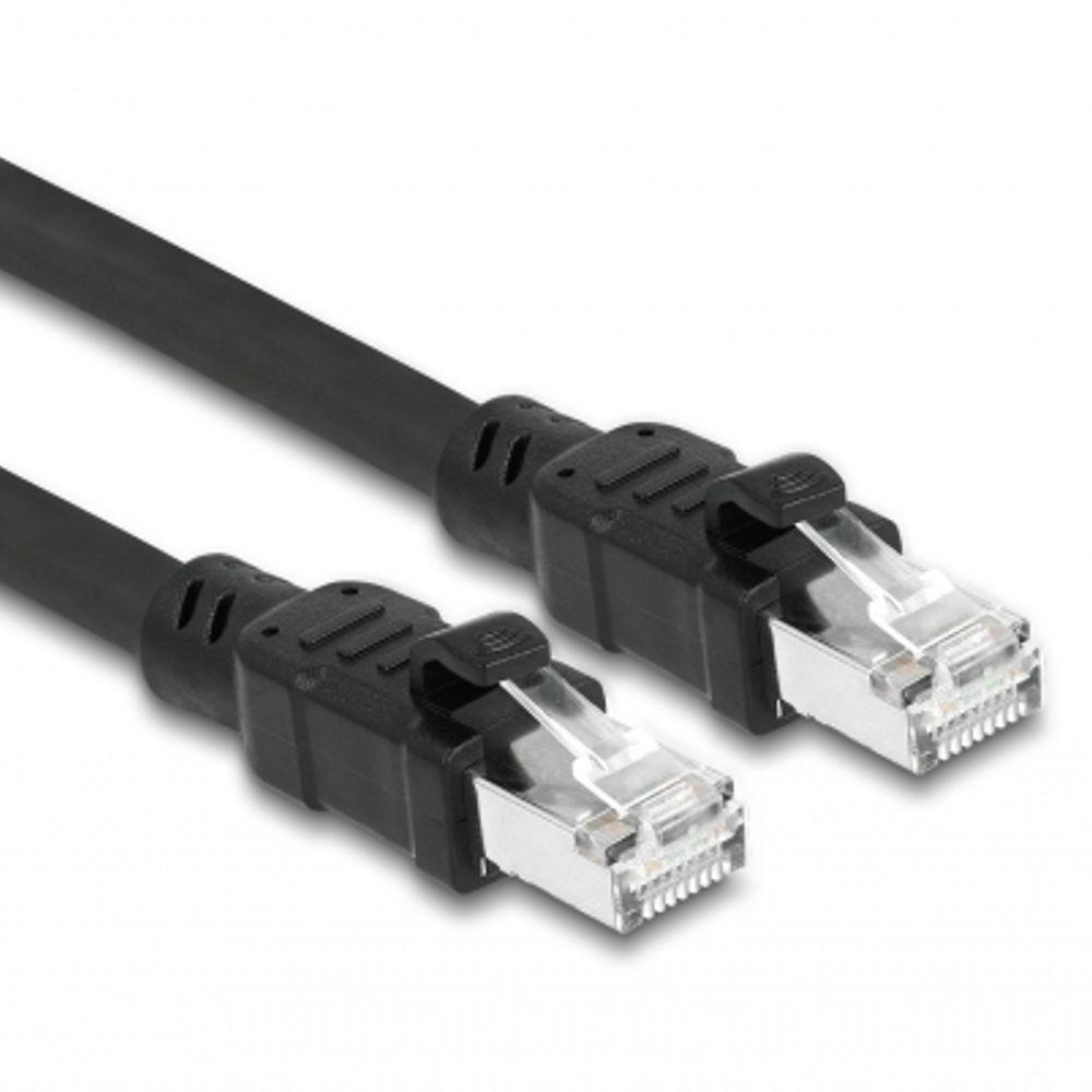 F/UTP Kabel - 0.5 meter - Zwart - Delock