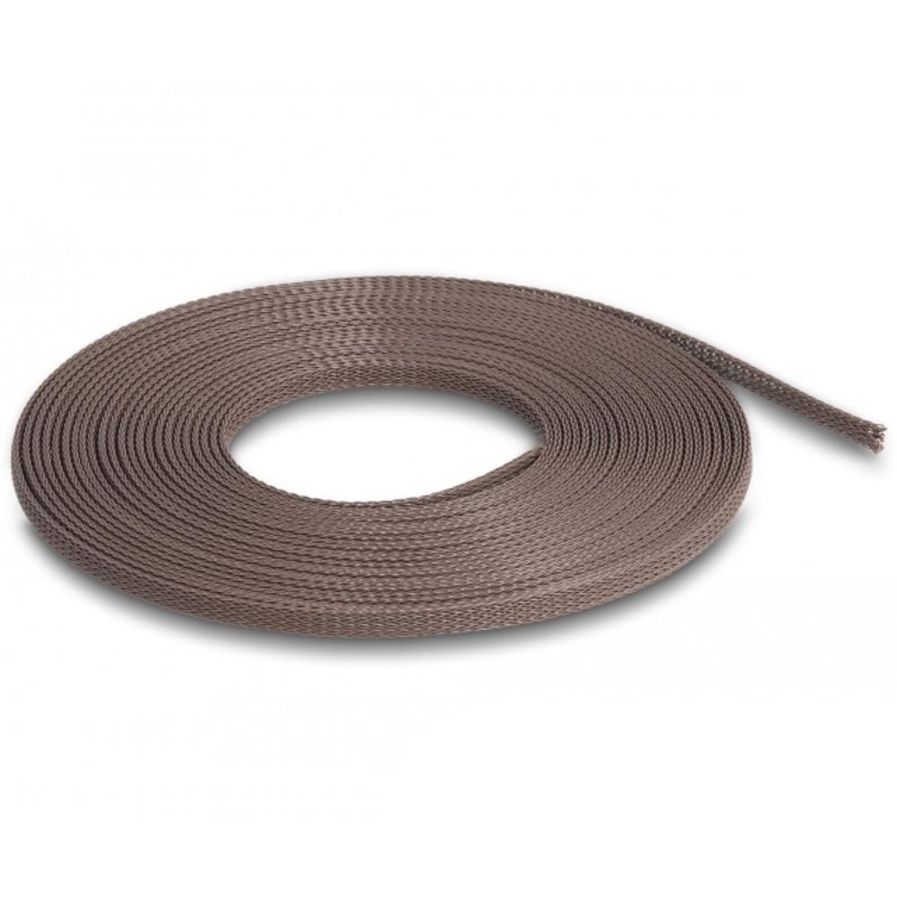 Delock gevlochten slang, knaagdierbestendig, 5 m x 3 mm, bruin. - Delock