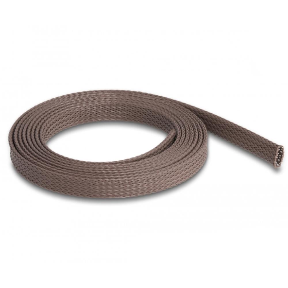 Delock gevlochten slang, knaagdierbestendig, 2 m x 12 mm, bruin - Delock