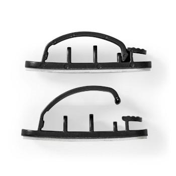 Kabelmanagement Kabelclip Vergrendeld 3 Stuks Aantal sleuven: 3 - Nedis