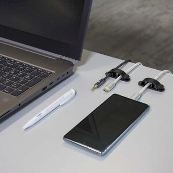 Kabelmanagement Kabelclip Vergrendeld 3 Stuks Aantal sleuven: 3 - Nedis