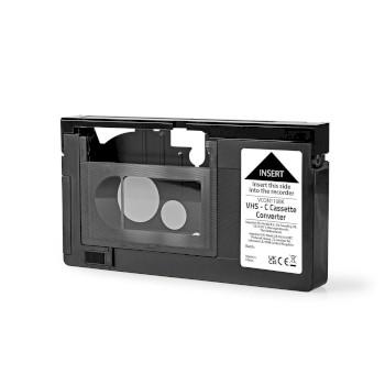 VHS-Converter Conversie: VHS-C naar VHS Plug and play Zwart