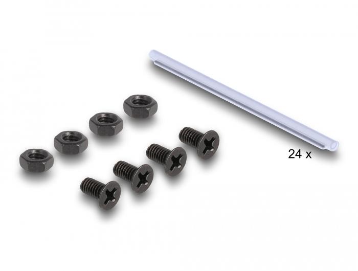 Delock Glasvezel-Lascassette 24 vezels wit - Delock