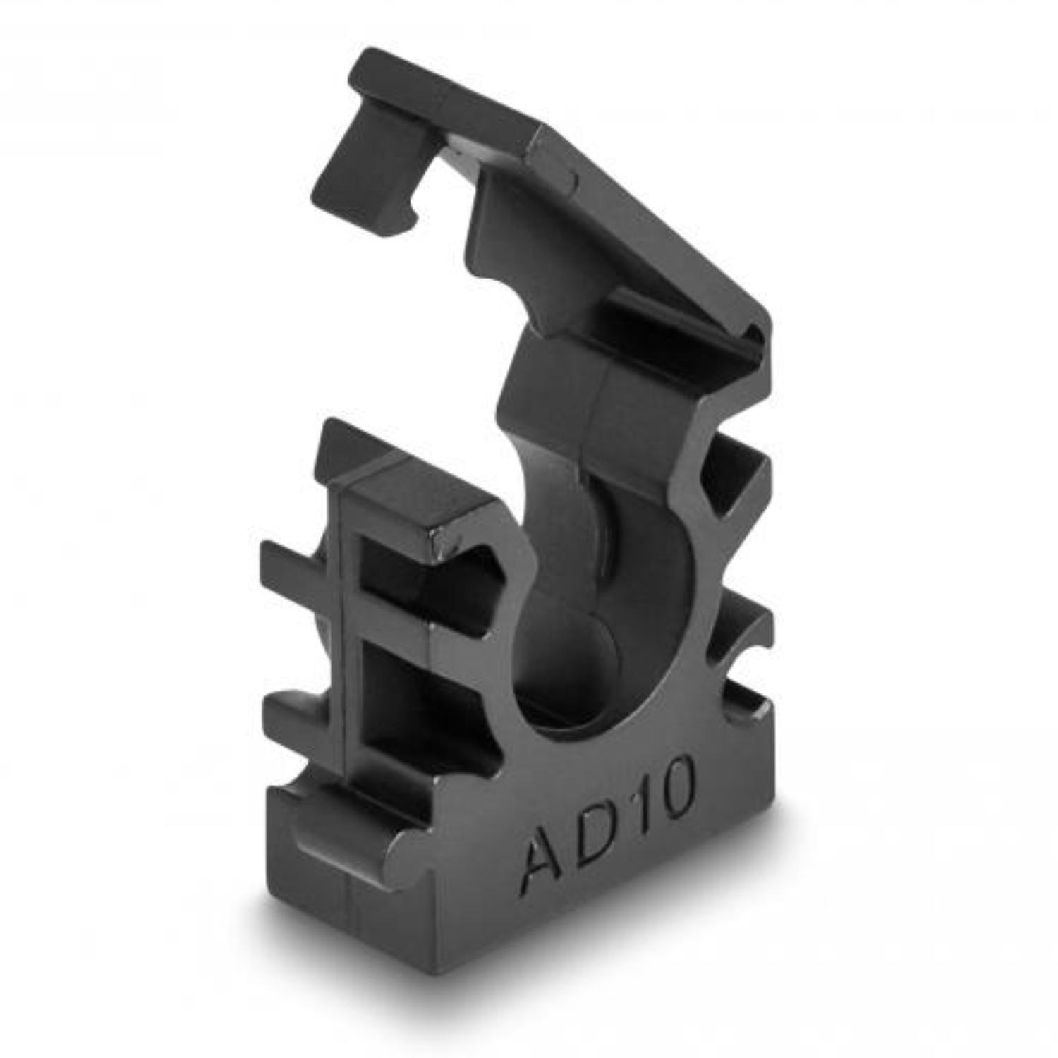 Delock Kabelslangklem met vergrendelclip 10 mm 8 stuks zwart - Delock