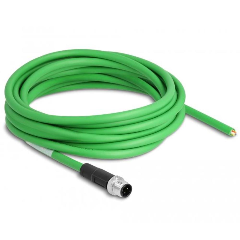 M12 ethernetkabel - Delock