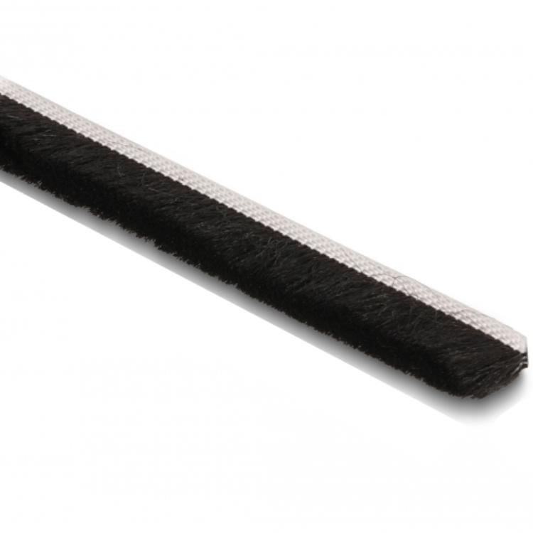 Delock Borstelstrip 5 mm - 5 m zwart - Delock