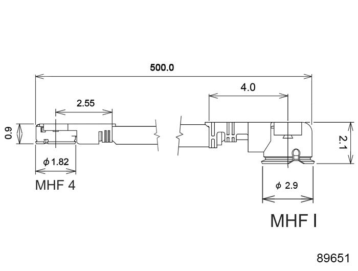 Delock Antennekabel MHF® I-Stekker naar MHF® 4L-Stekker 1,13 50 cm - Delock