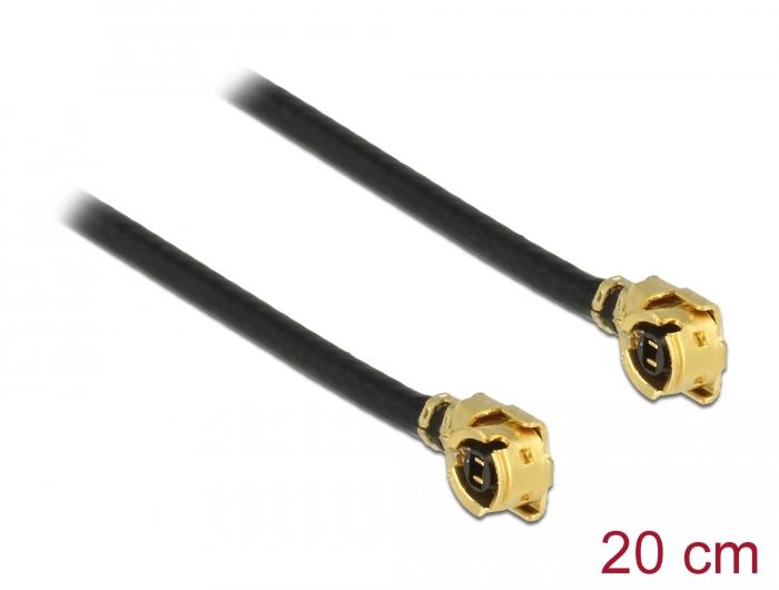 Delock Antennekabel MHF® I Stekker naar MHF® I Stekker 1,13 20 cm - Delock