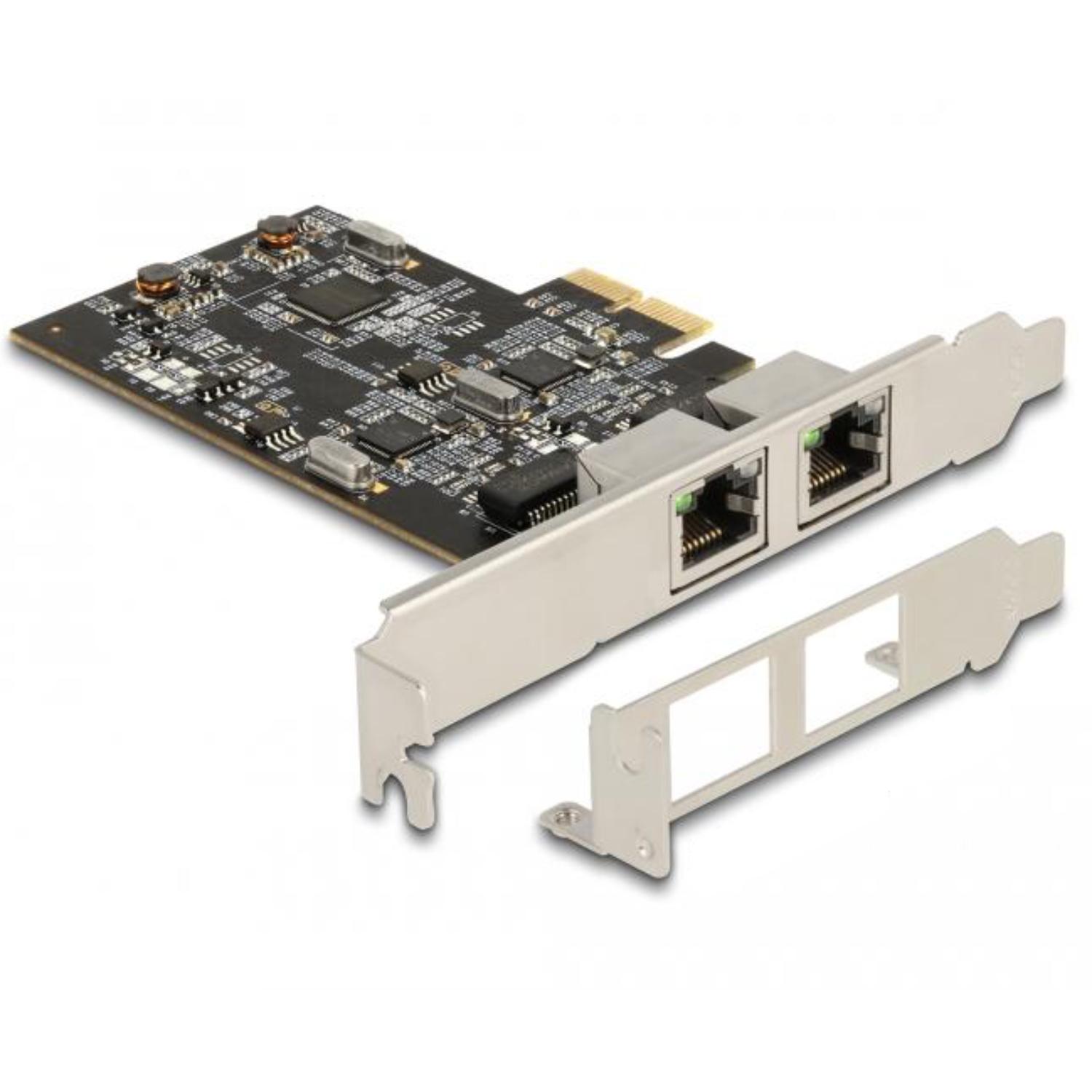 Delock PCI Express x2 kaart met 2 x 2,5 Gigabit LAN i225 - Delock