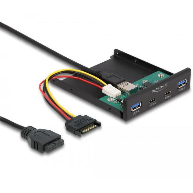 USB A + C frontpaneel – 4 poorten