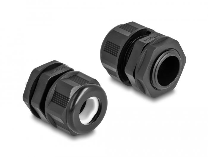 Delock EX Kabelwartel M20 zwart 2 stuks - Delock