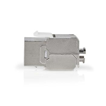 InLine Patchfeld-Dose Aufputz für 6x Keystone RJ45, Metall, lichtgrau