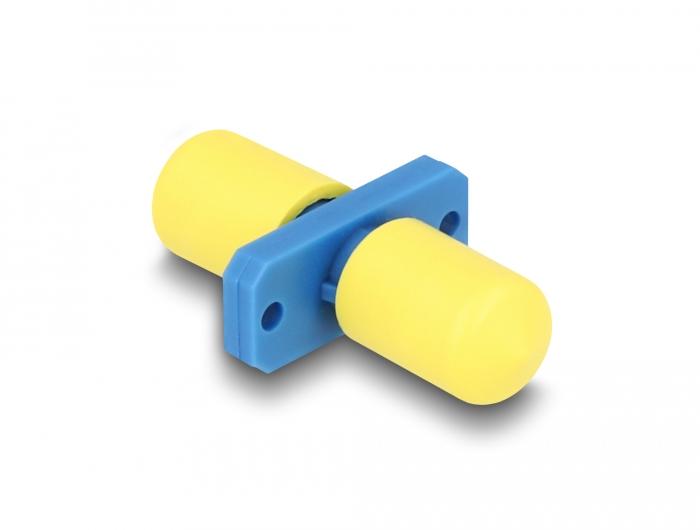 Delock Glasvezelkoppeling ST Simplex Stekker naar ST Simplex Stekker blauw - Delock