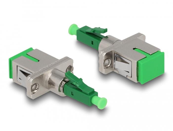 Delock LWL Hybride Koppeling LC Simplex Stekker naar SC Simplex Aansluiting groen - Delock