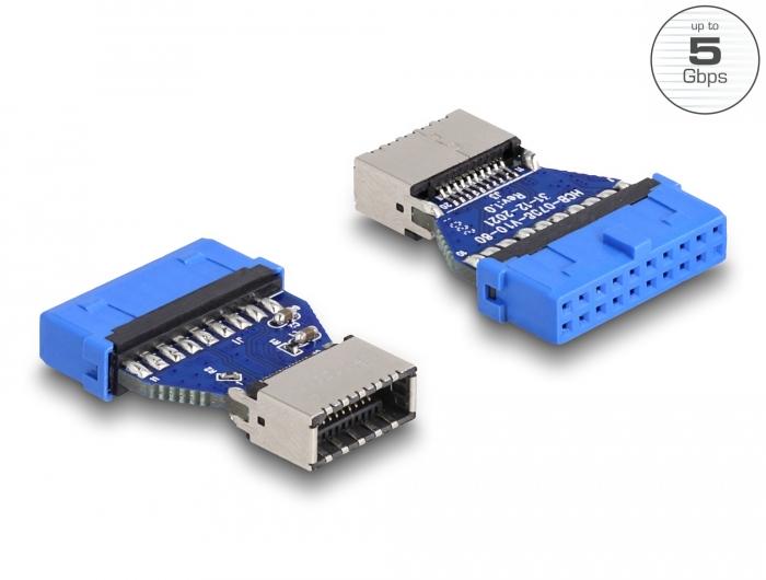 Delock USB 3.2 Gen 1 Adapter Stiftconnector naar interne Key A connector