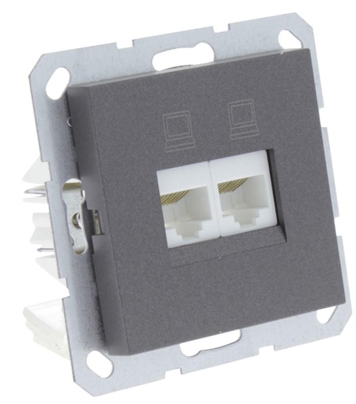 Contactdoos - 2x8-polig - Q-Link