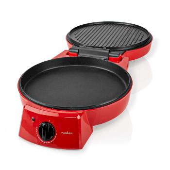 Pizzamaker en Grill 30 cm Regelbare temperatuur 1800 W - Nedis